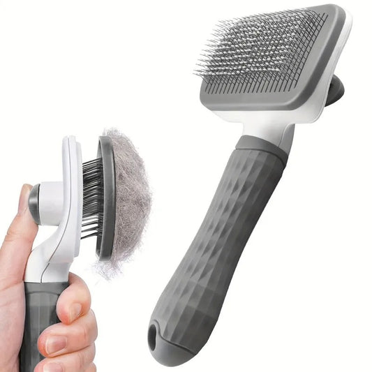 Self-Cleaning Pet Hair Remover Brush for Dogs & Cats