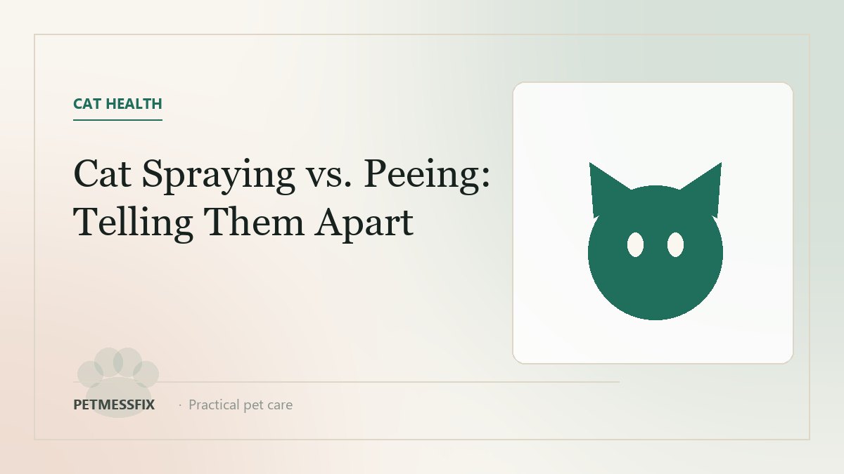 Cat Spraying vs. Peeing: How to Tell the Difference and Stop It